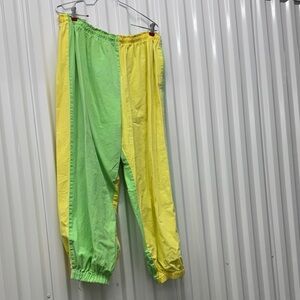 Bold Green and Yellow Joggers